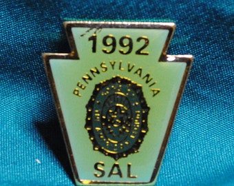 American Legion enamel pins: New Hampshire, Pennsylvania, Michigan, Maryland, Membership Recruiter
