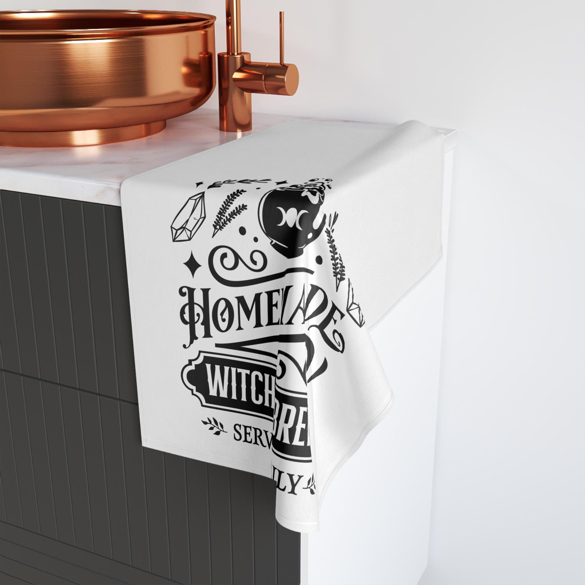 Handmade Witches Brew Hand Towel: Witchy Kitchen Decor, Halloween Gift ...