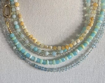 Summer Ocean Semi-Precious Gemstone Necklace Collection