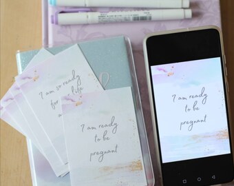 14 printable Fertility Affirmation Cards