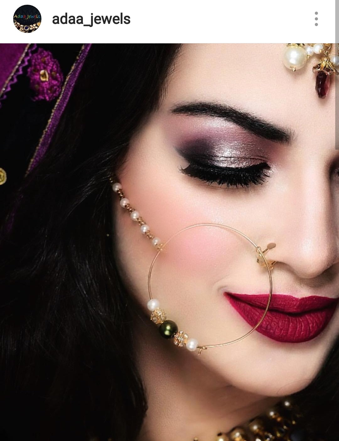 Bridal nose ring nath sale