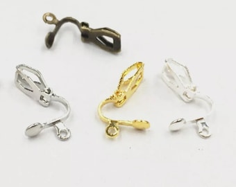 2x Clip for nath, clip non pierced, Indian nose ring nath, clip on nose ring, sabyasachi jewelry, Adaa Jewels, Pakistani jewellery, clip on