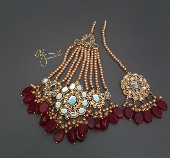 Indian Jewelry Necklace Set Wedding Pakistani Pale Green