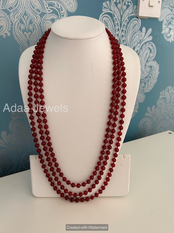 Indian jewellery, groom necklace, Indian groom mala, Sabyasachi men, maroon necklace, Indian mala, pearl mala, Pakistani jewellery, adaa