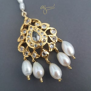 Hyderabadi jewelry, Hyderabadi jewellery, Hyderabadi choker, Hyderabadi tikka, Hyderabadi earrings, jadau jewelry, Hyderabadi pearls, Adaa