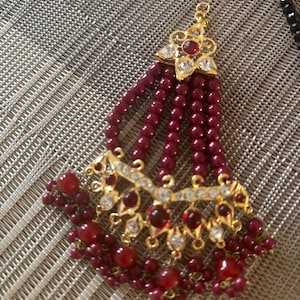 Indian jhumar, Hyderabadi jewelry, tikka passa, Pakistani designer jewellery, Adaa Jewels, Nizam, girls jewelry