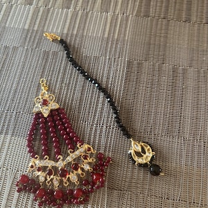 Hyderabadi jewelry, Hyderabadi jewellery, tika and jhumar, girls tikka, Hyderabadi tikka, jadau jewelry, jewelry bundle, passa,  Adaa Jewels
