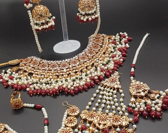 Sabyasachi jewelry set Indian jewelry kundan necklace hyderabadi jewellery jadau navratan Adaa Jewels Pakistani bridal jewelry set