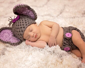 newborn girl elephant outfit