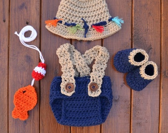 Free crochet baby cheap fisherman outfit pattern