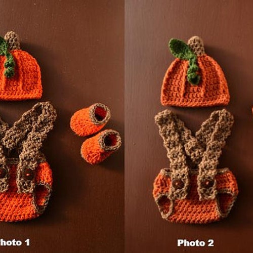 Baby Pumpkin Costume Baby Pumpkin Outfit Newborn Photo Outfit Etsy