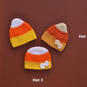 Candy Corn Hat, Baby Hat Candy Corn, Baby Candy Corn Hat, Candy Corn Hat Newborn, Candy Corn Beanie, Baby Halloween Hat, Baby Fall Hat