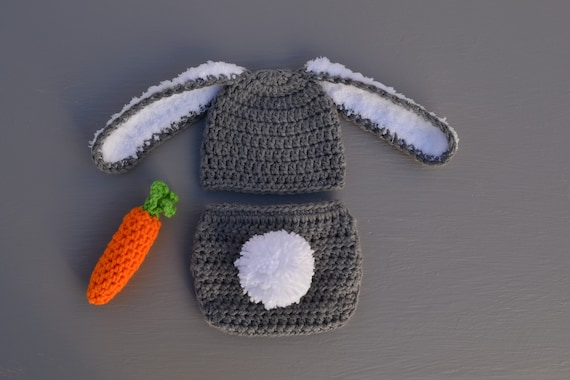 crochet baby bunny outfit