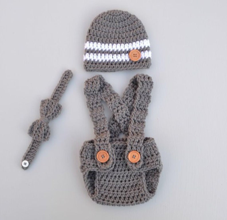 Newborn Crochet Outfit Baby Boy Outfit Newborn Photo Outfit Etsy