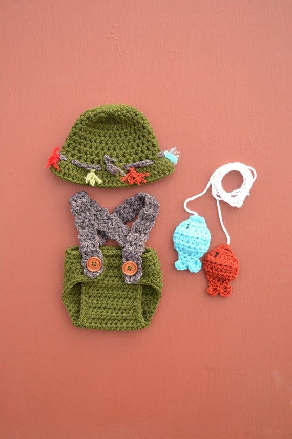 Baby Fishing Outfit Fishing Newborn Outfit Newborn Fishing Outfit