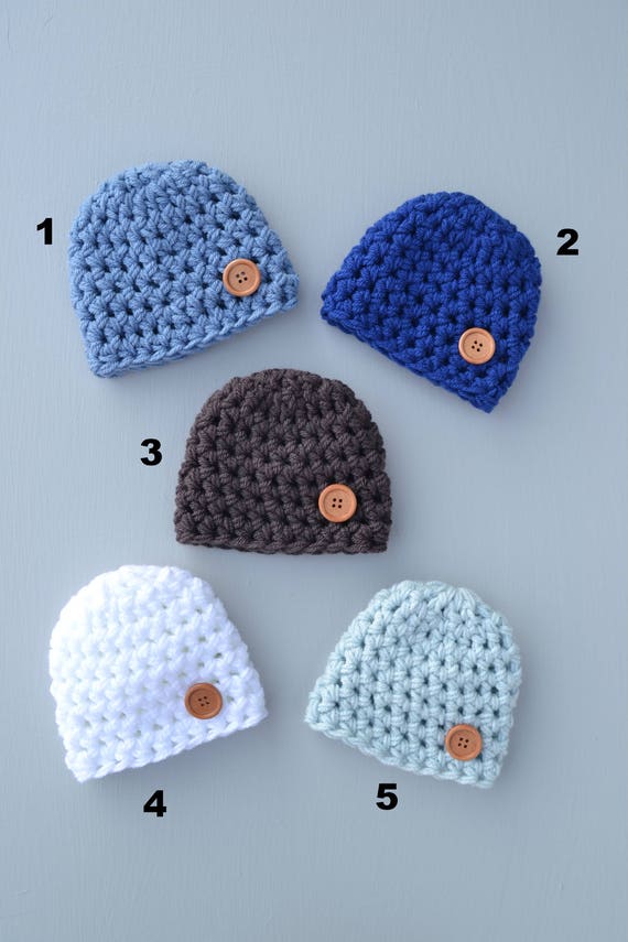 crochet baby boy beanie