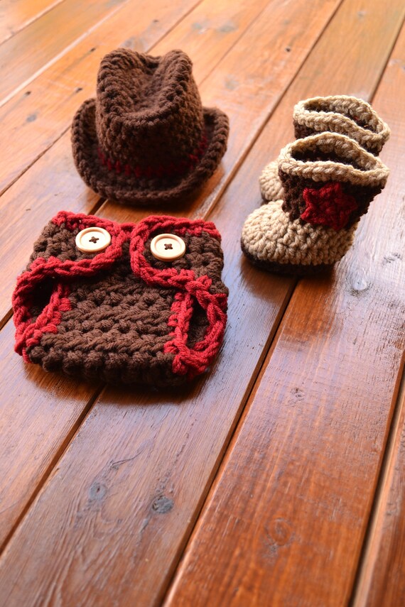 Newborn Cowboy Outfit Cowboy Hat and Boots Set Cowboy Outfit for