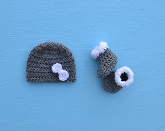 Baby Hat And Booties Baby Boy Hat Baby Girl Hat Baby Booties Crochet Baby  Hat And Booties Hats For Babies Baby Photo Prop