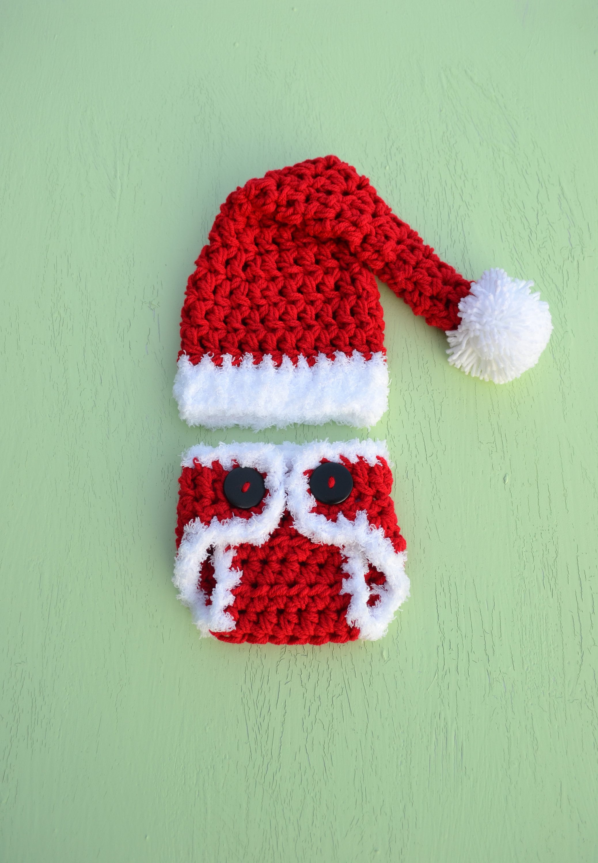 crochet santa outfit for baby