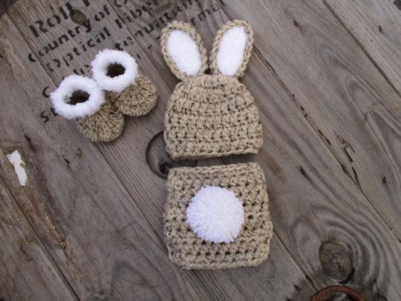 Newborn Bunny Outfit Crochet Bunny Outfit Baby Boy Girl Bunny Etsy