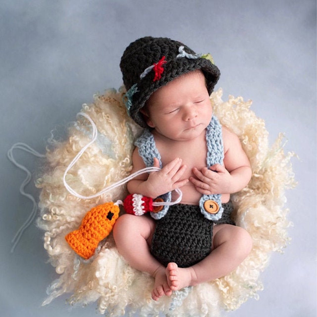 Baby Fishing Outfit Fishing Newborn Outfit Newborn Fishing Etsy Australia