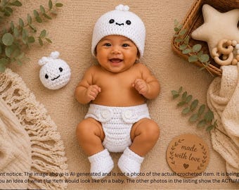 Baby Dumpling Outfit, Crochet Dumpling Outfit, Newborn Dumpling Outfit, Dumpling Infant Outfit, Dumpling Newborn Photos, Newborn Photo Prop