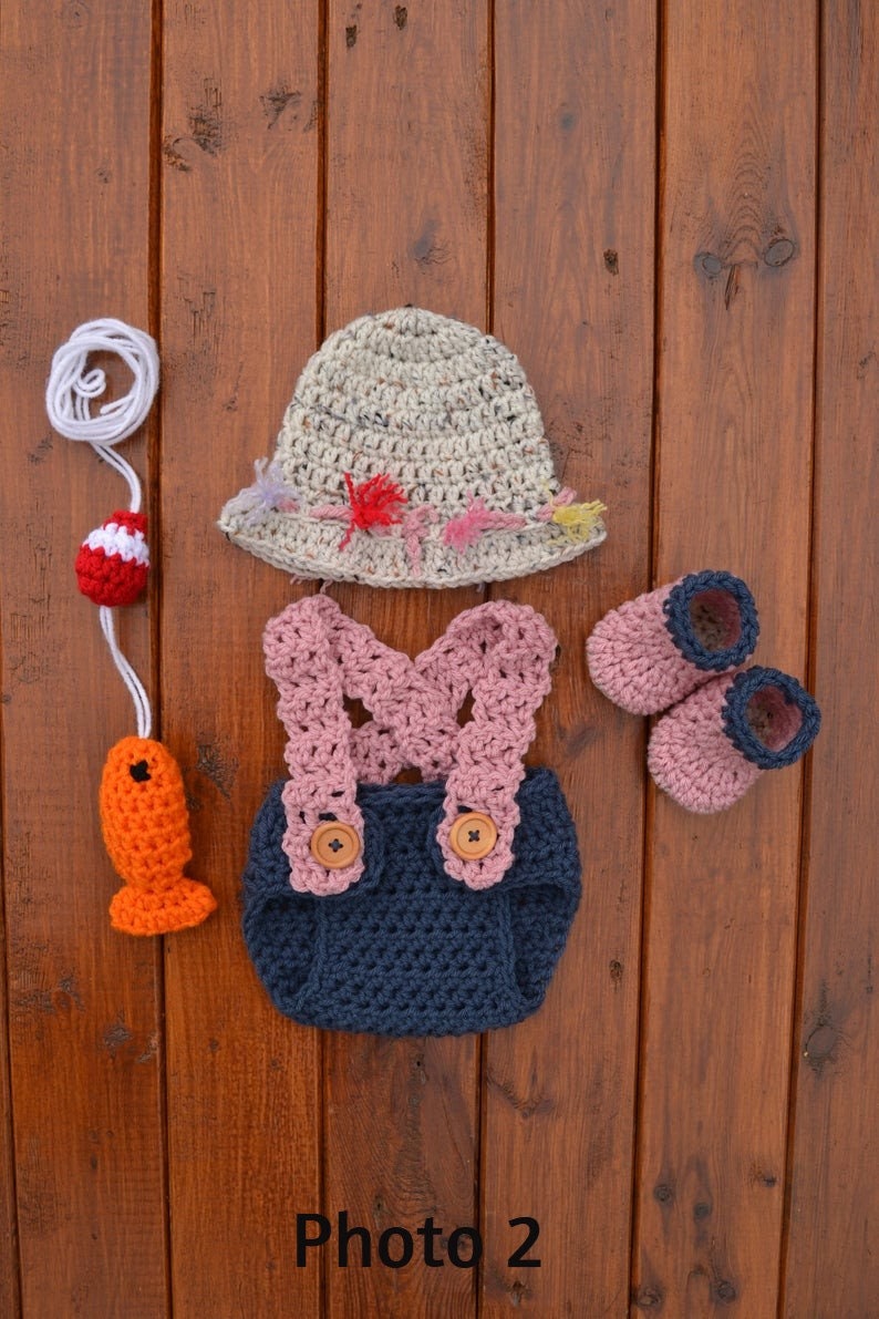 Fishing Baby Outfit Fishing Outfit for Baby Girl Baby Fishing Etsy