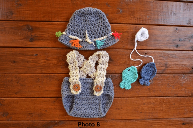 Newborn Baby Boy Girl Fishing Outfit Fishing Baby Clothes Etsy