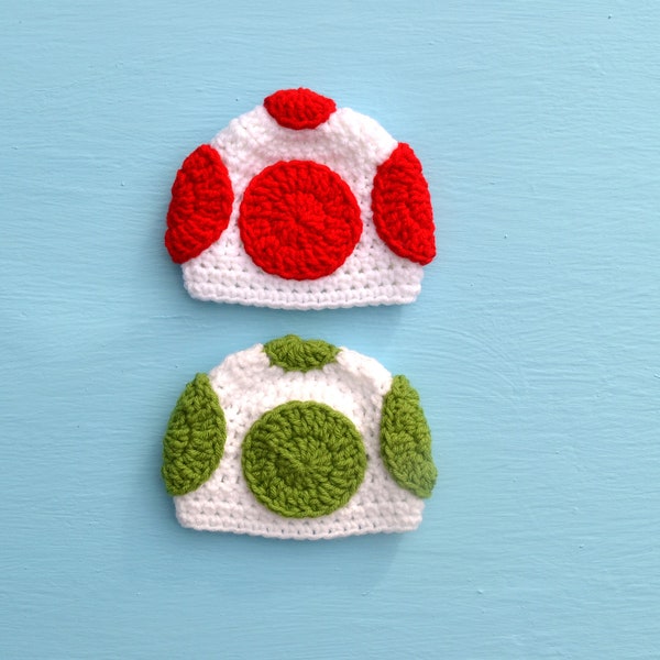 Mushroom Hat Baby Mushroom Hat Crochet Mushroom Beanie Mushroom  Baby Beanie Handmade Hat Halloween Hat Baby Photo Prop Party Hat