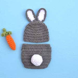 Bunny Outfit for Baby Newborn Bunny Outfit Baby Easter Outfit Easter Bunny Crochet Baby Outfit Easter Outfits Newborn Baby Photo Prop