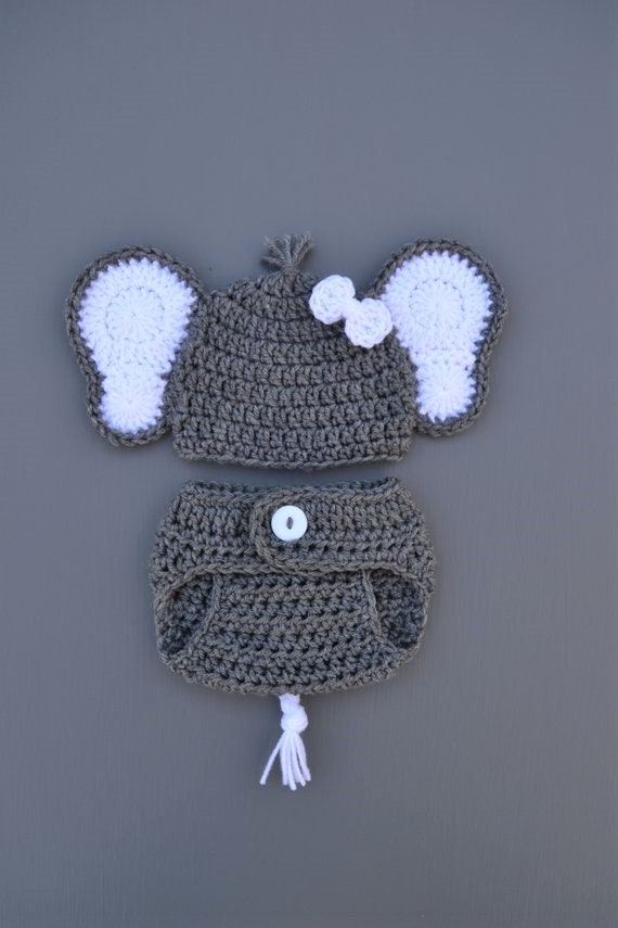 crochet baby elephant outfit