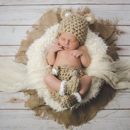 Baby Bear Outfit Newborn Bear Outfit Newborn Boy Photo Outfit Etsy