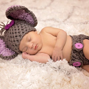 Baby Elephant Set Newborn Elephant Outfit Elephant Outfit Crochet Baby Elephant Baby Girl Outfit Crochet Newborn Outfit Baby Photo Prop