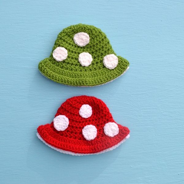 Mushroom Bucket Hat Baby Bucket Hat Crochet Mushroom Bucket Hat Mushroom Baby Hat Handmade Hat Halloween Hat Baby Photo Prop Party Hat