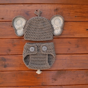 Crochet Baby Elephant Outfit Newborn Baby Elephant Outfit Baby Boy Crochet Elephant Hat Photo Prop Newborn Boy Photo Outfit Baby Shower Gift