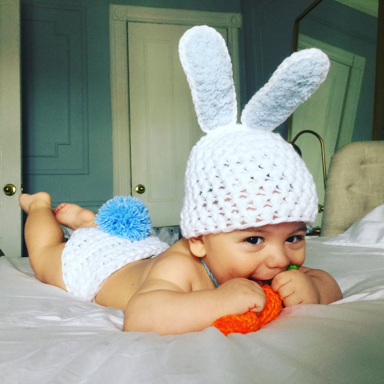 easter bunny newborn outfit