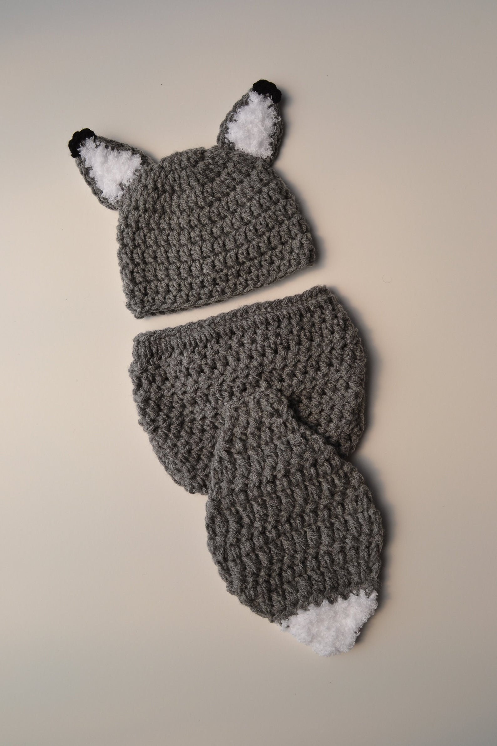 Crochet Newborn Baby Wolf Outfit Costume Halloween Costume Etsy