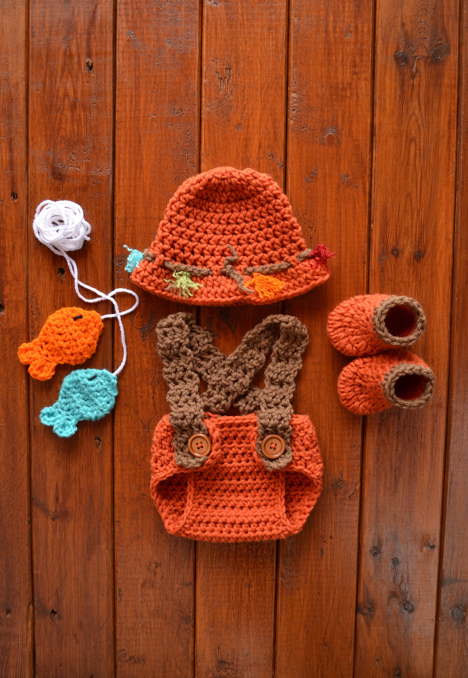 Newborn Fishing Outfit Baby Fishing Outfit Crochet Fishing Etsy