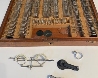 Antique Optical Optometrists Test Lens Set