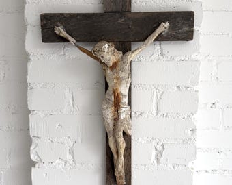 Large Antique Crucifix