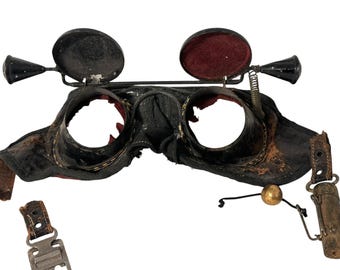 19th Century Masonic &quot;Hoodwink&quot; Initiation Goggles