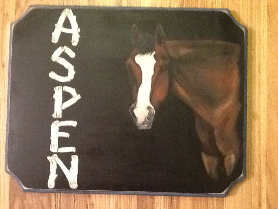 Horse Stall Name Plate Etsy