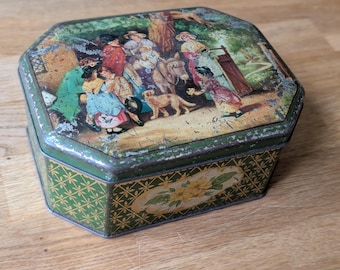 希少　all ビンテージ缶　ブリキ缶 ヴィンテージブリキ缶 - デュポン社製スーパーファインFF火薬缶。1924