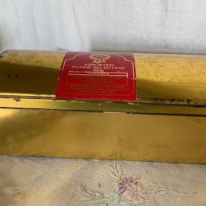 Vintage Gold Fudge Tin