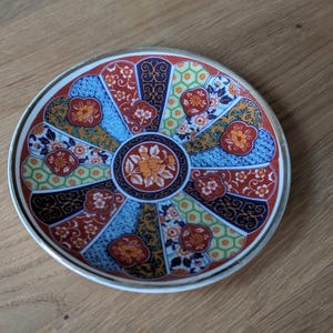 イギリス　アンティーク　IMARI イマリ　花柄陶磁器プレート 6枚セット ダイヤモンドチャイナ（DIAMOND CHINA）のイマリ、英国