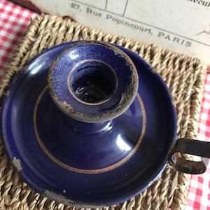 Vintage Enamel Chamberstick