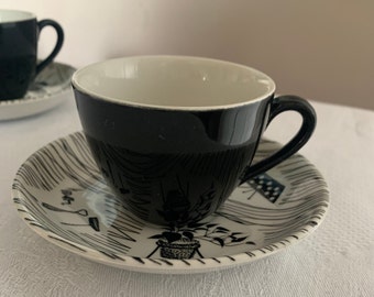 Ridgway Homemaker 1968 Expresso Cup with Saucer