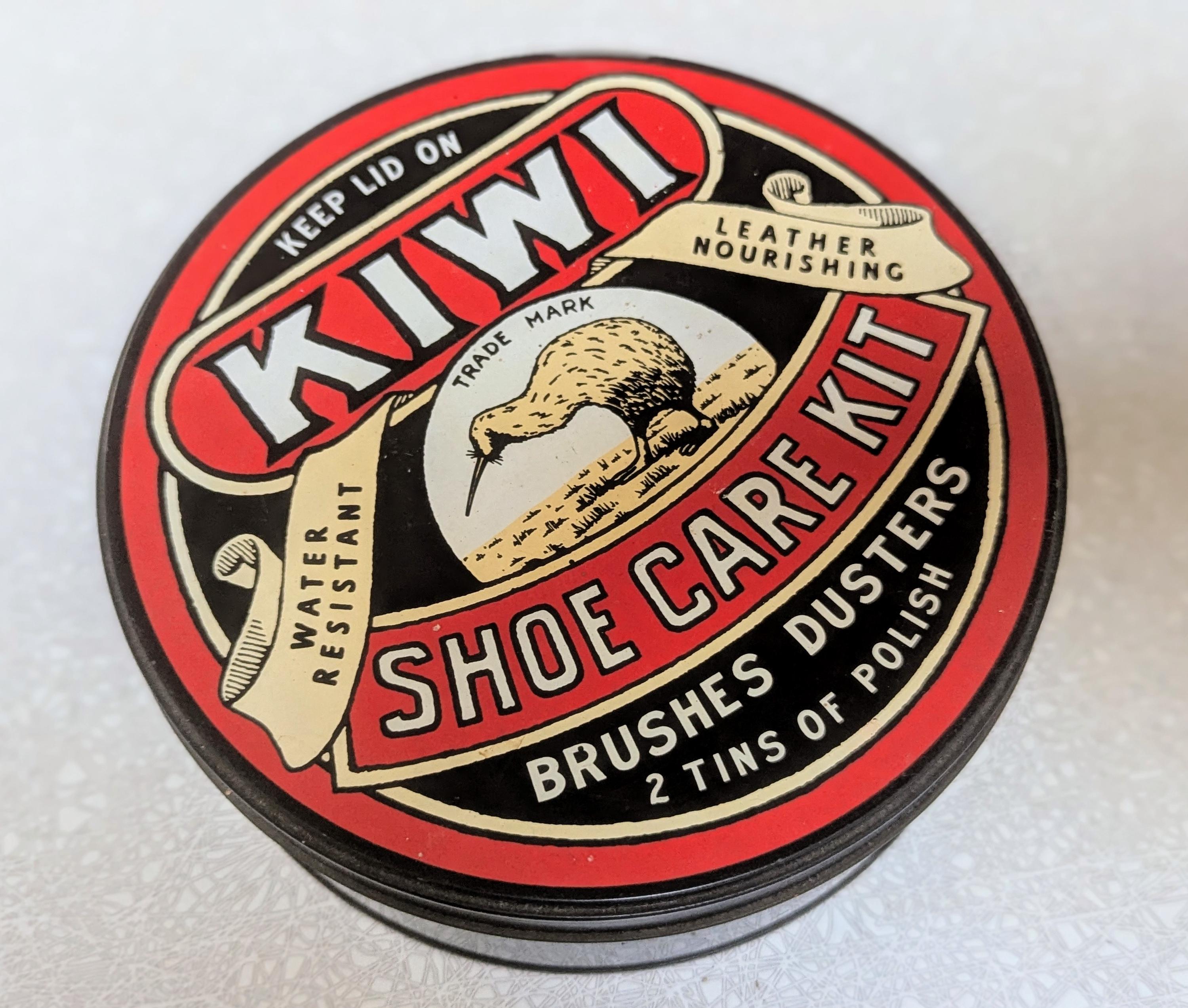 Kiwi Shoe Care Kit Tin With Contents Etsy Canada