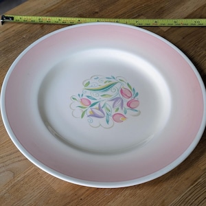 Susie Cooper Dresden Spray Pink Teller 23 cm