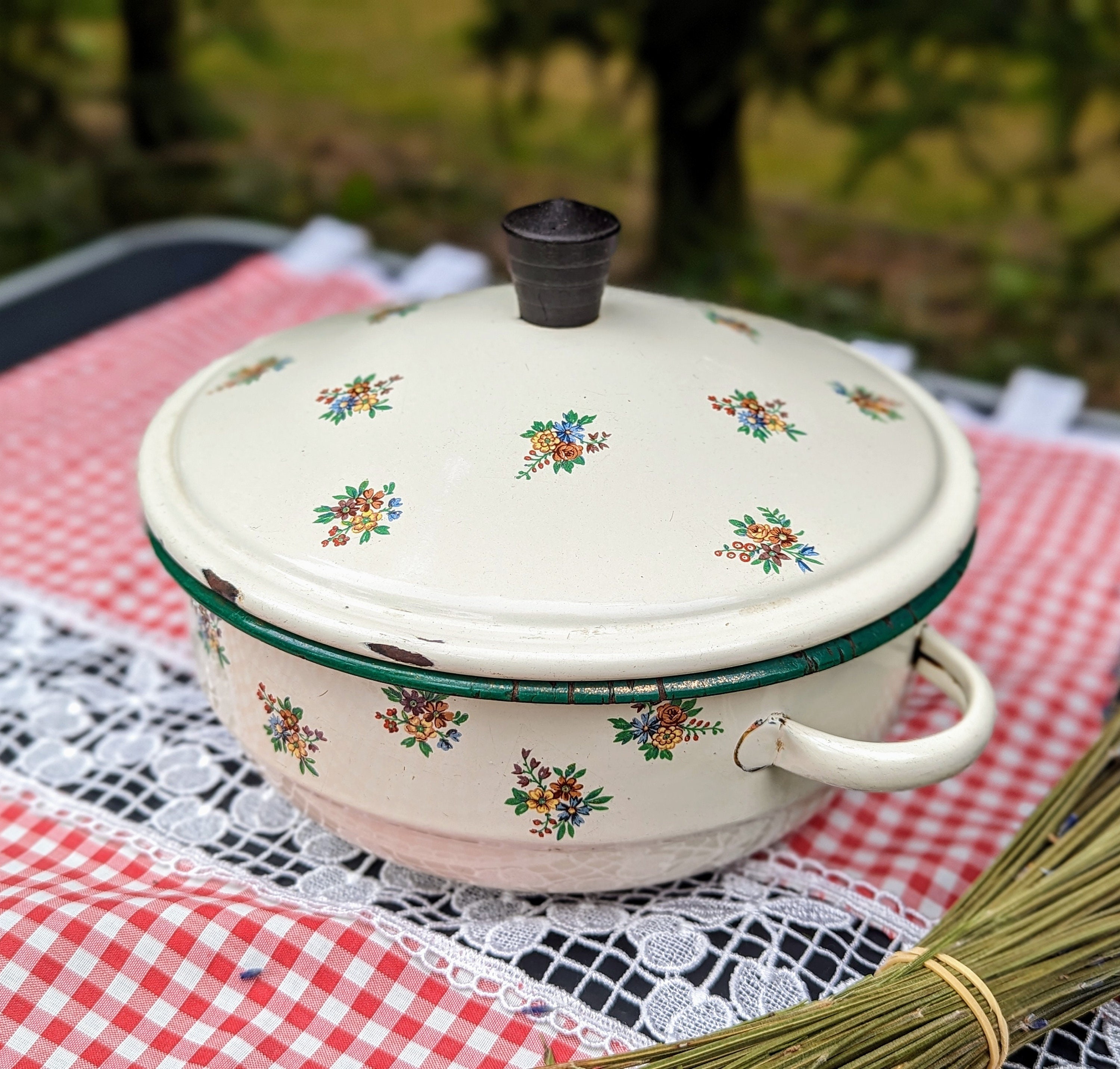 J￼aune de Chrome FRANCE蓋付き皿 【公式通販】